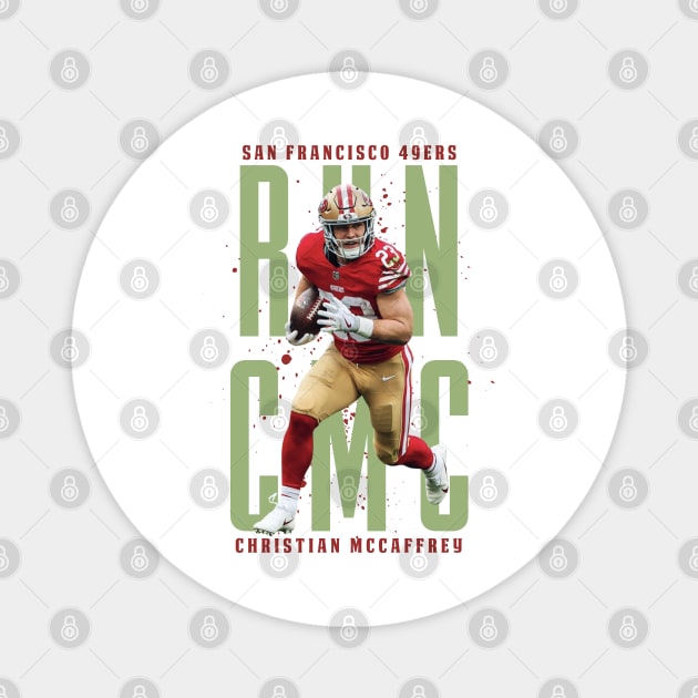 Christian Mccaffrey Aesthetic Tribute 〶 Magnet by Terahertz'Cloth